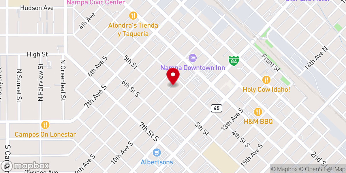 Map showing location of Grace Episcopal Church