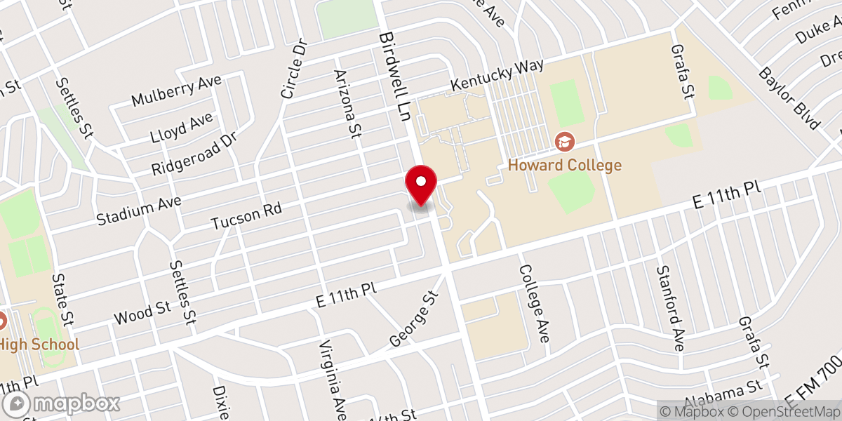 Map showing location of Christ's Community Church