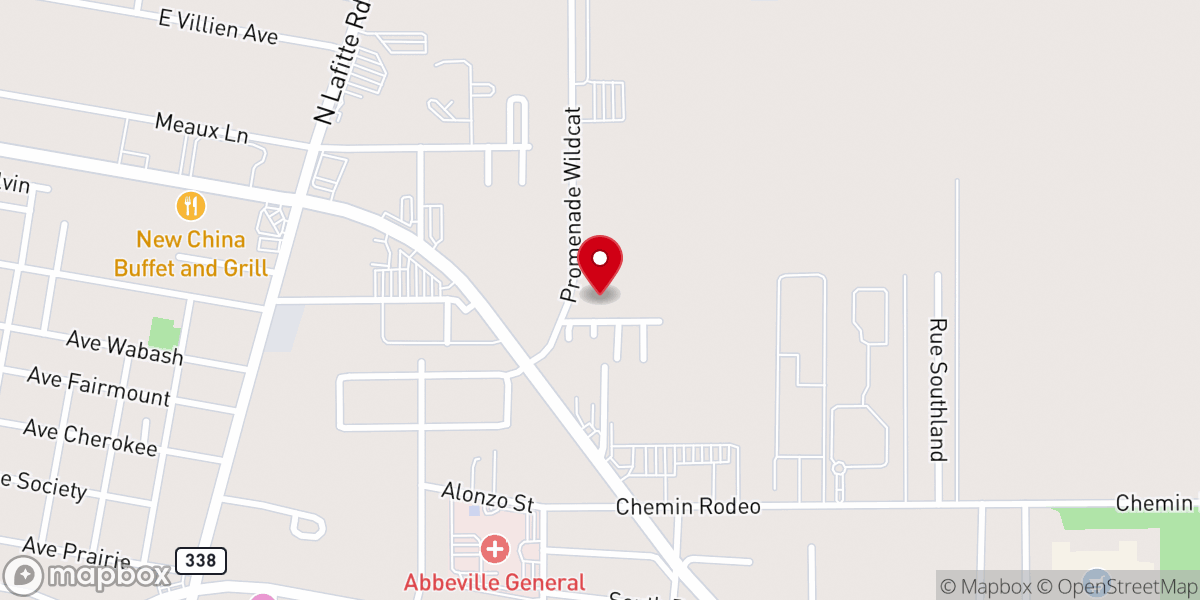 Map showing location of Our Savior's Church - Abbeville Campus