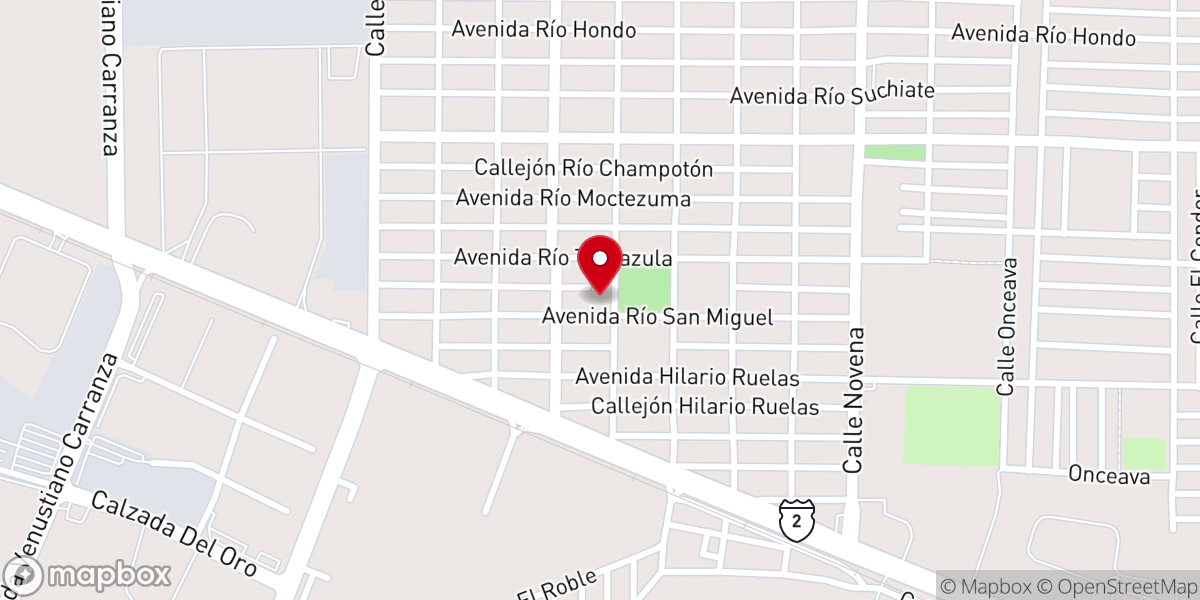 Map showing location of Por Sus Llagas Hemos Sido Sanados