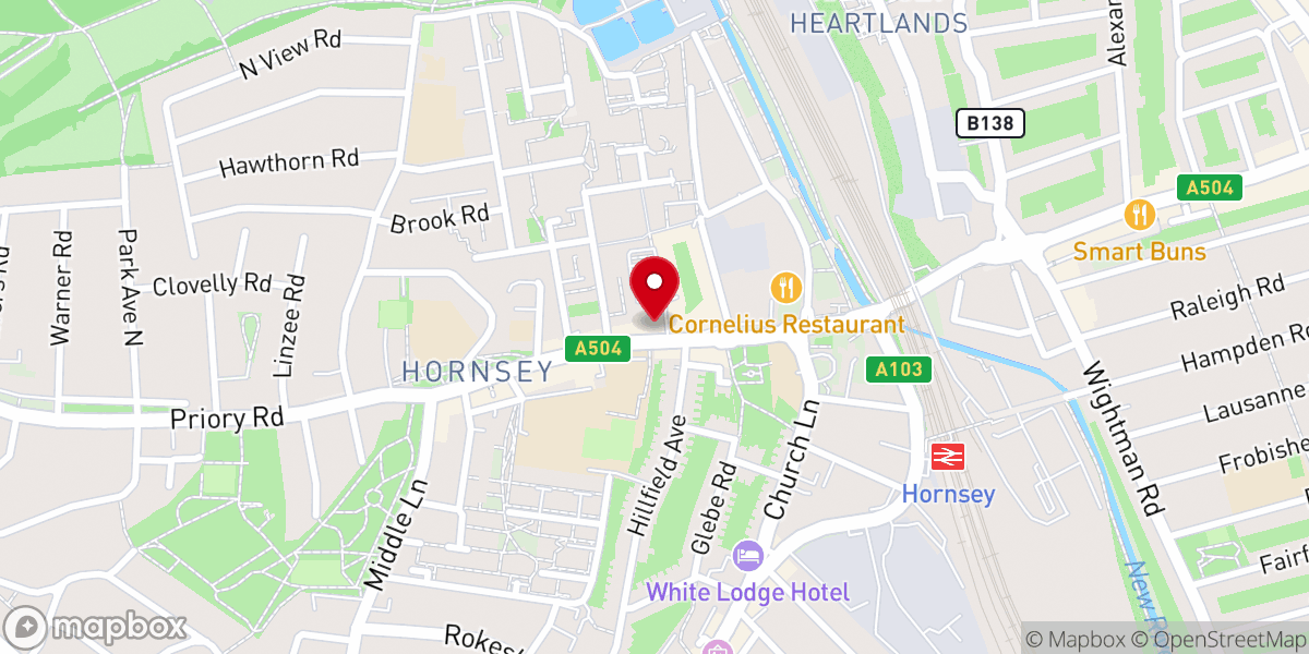 Map showing location of The Turkish Religious Foundation