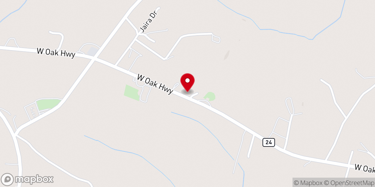 Map showing location of Center Church