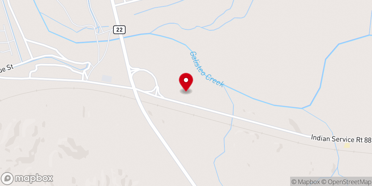 Map showing location of Santo Domingo Trading Post