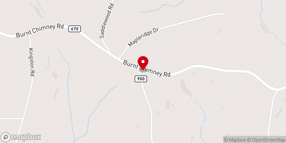 Map showing location of Wirtz Assemblies of God