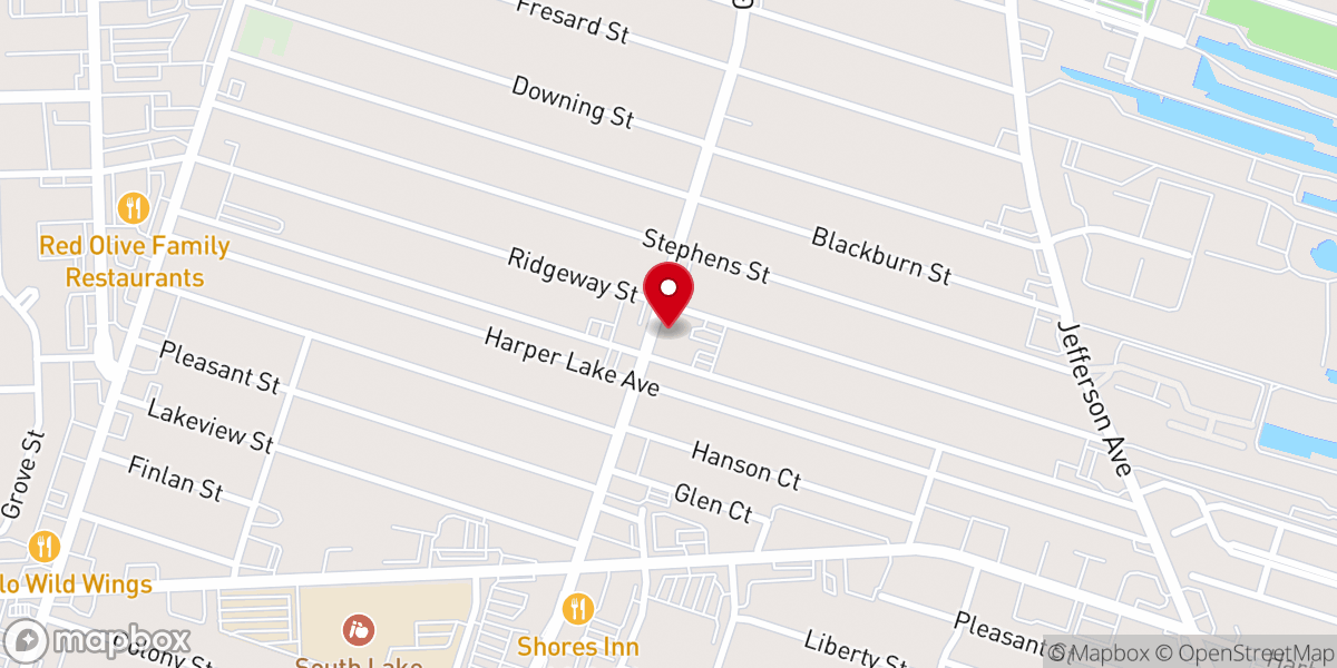 Map showing location of True Light Baptist Church