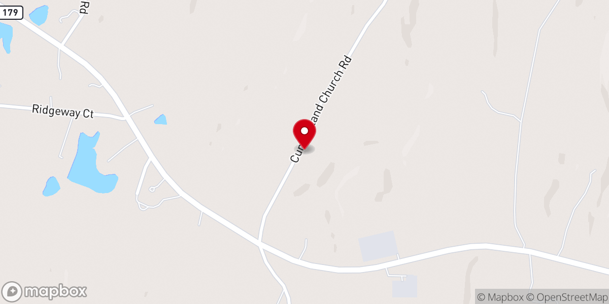 Map showing location of Highland Church