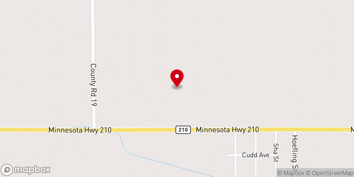 Map showing location of Foxhome, MN 56543