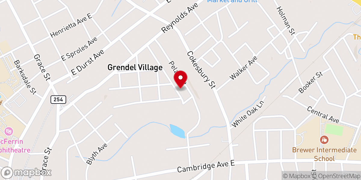 Map showing location of Holy Redeemer Church