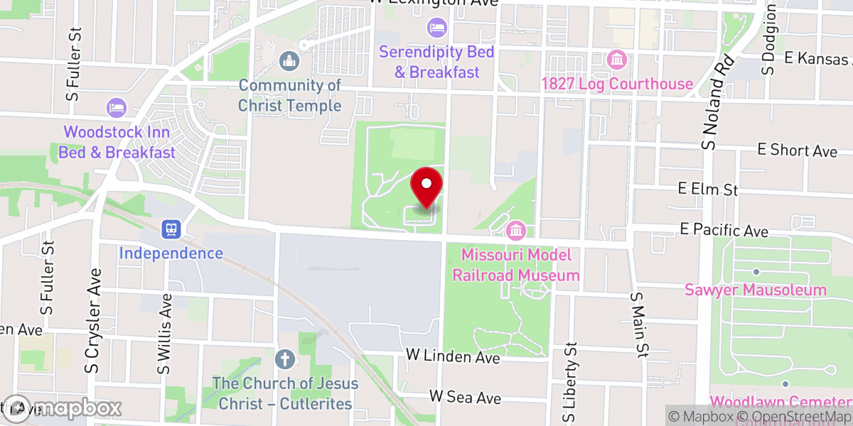 Map showing location of Central Mission Community-Christ