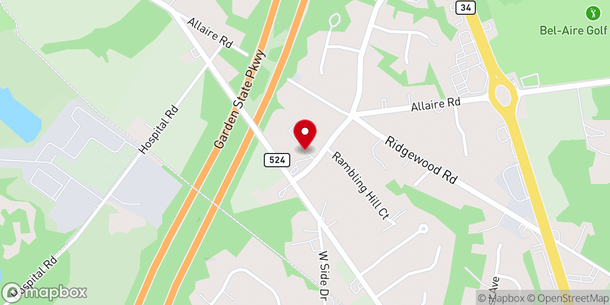 Map showing location of Calvary Presbyterian Church
