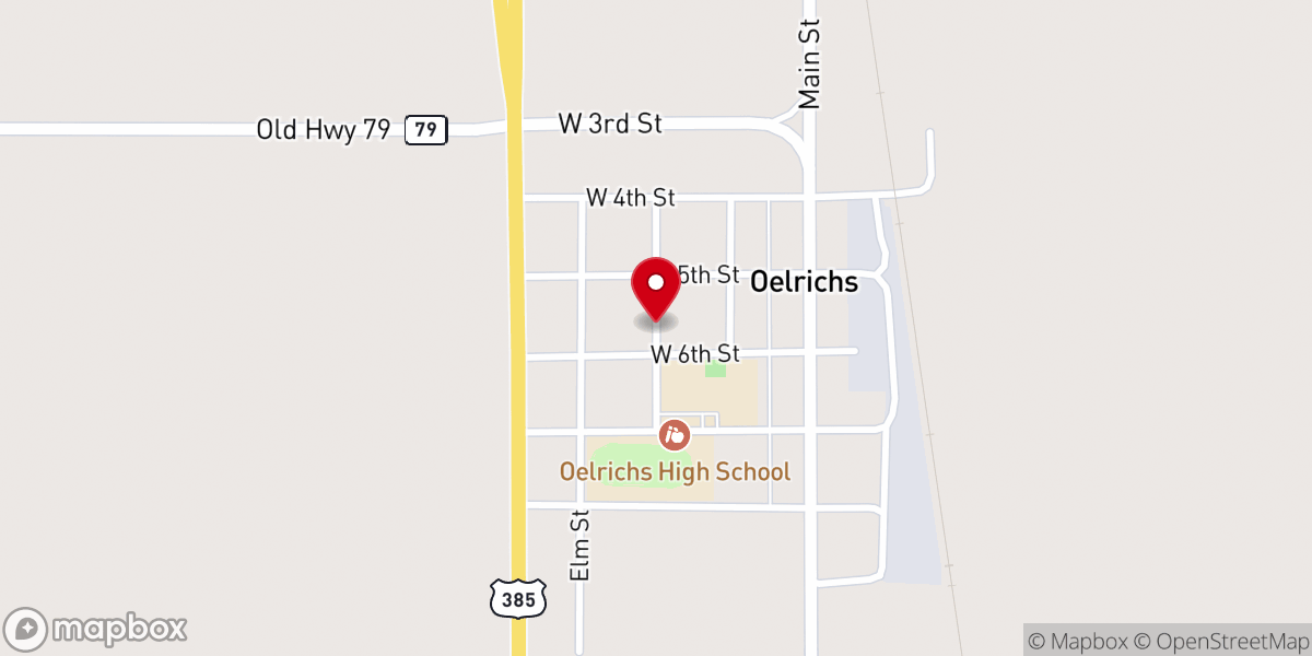Map showing location of Prarieview Methodist church