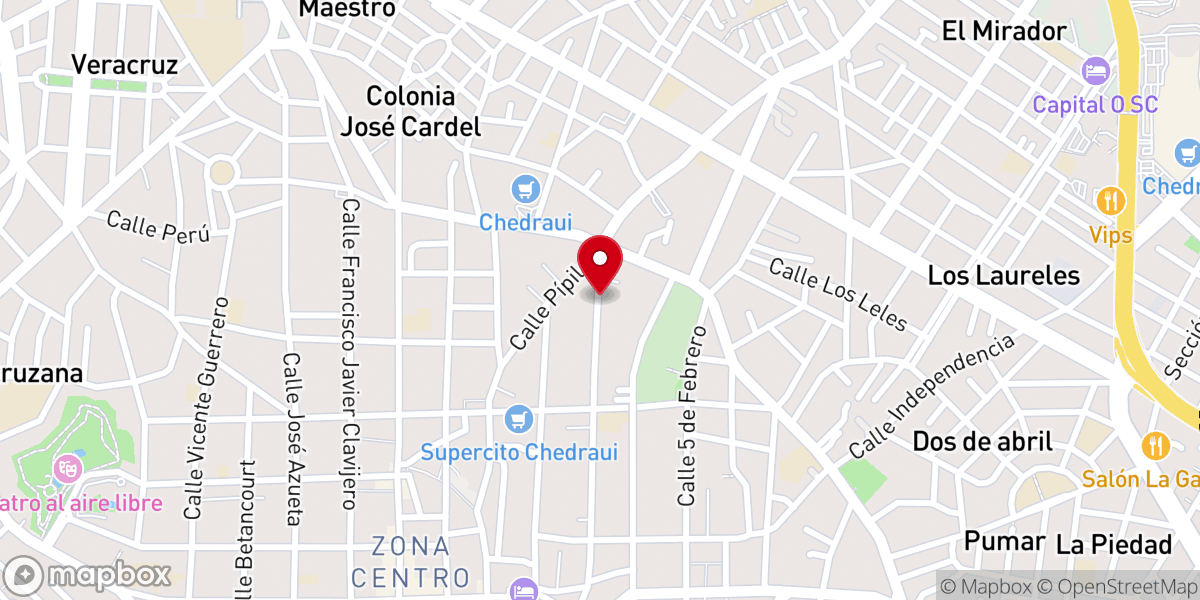 Map showing location of Comunidad de Renovación Nueva Jerusalén