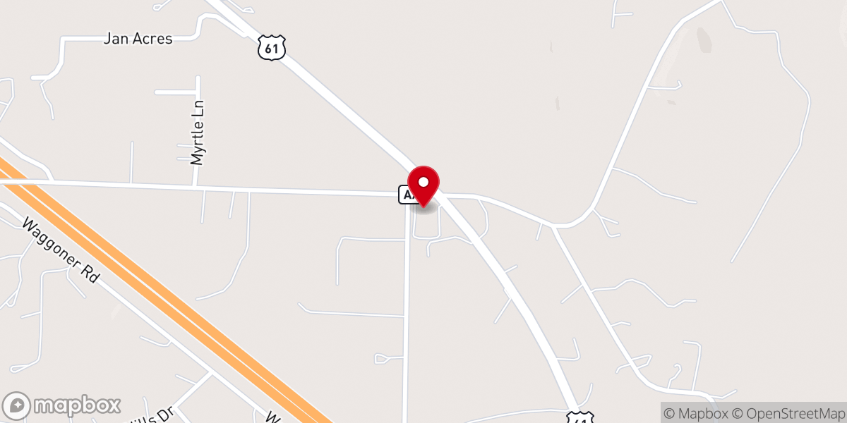 Map showing location of Wesley United Methodist Church Festus