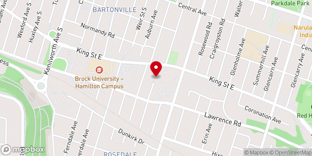 Map showing location of Pioneer Memorial United Church