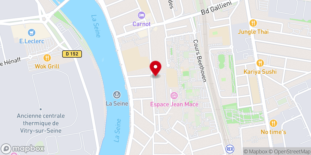Map showing location of Assemblée Chrétienne de France