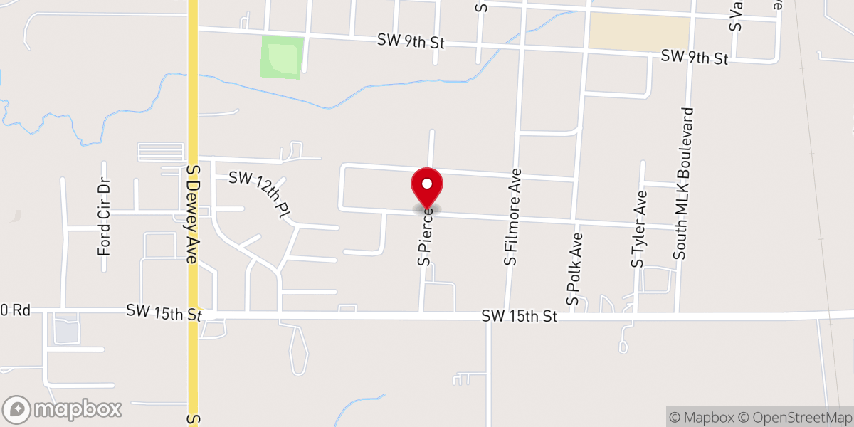 Map showing location of Wagoner Community Outreach