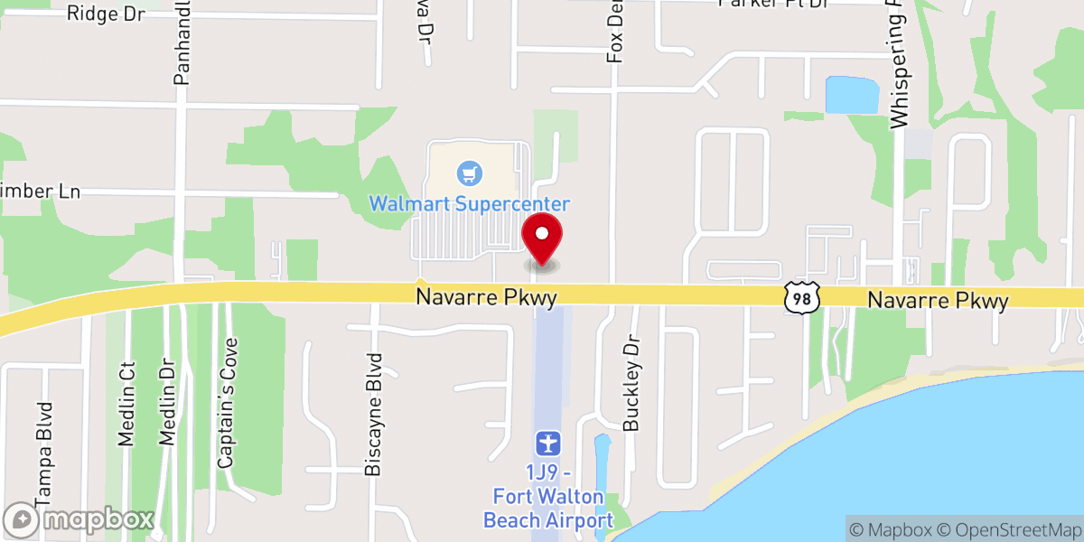 Map showing location of Navarre Chapel & Academy