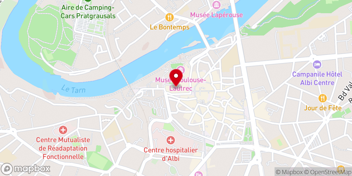Map showing location of Secrétariat paroissial Sainte-Cécile