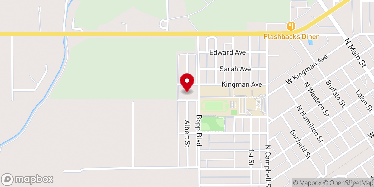 Map showing location of Immanuel Lutheran Church