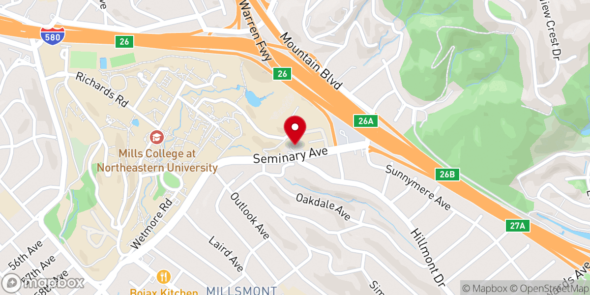 Map showing location of Higher Ground Church