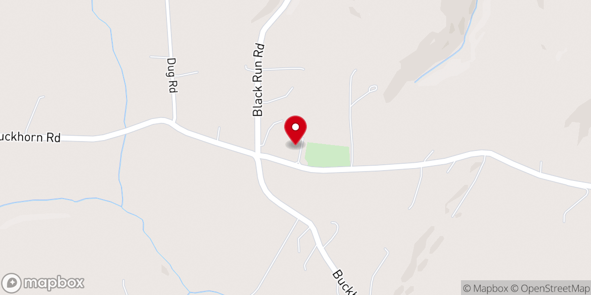 Map showing location of Emanuel Dutch Hill Bible Church