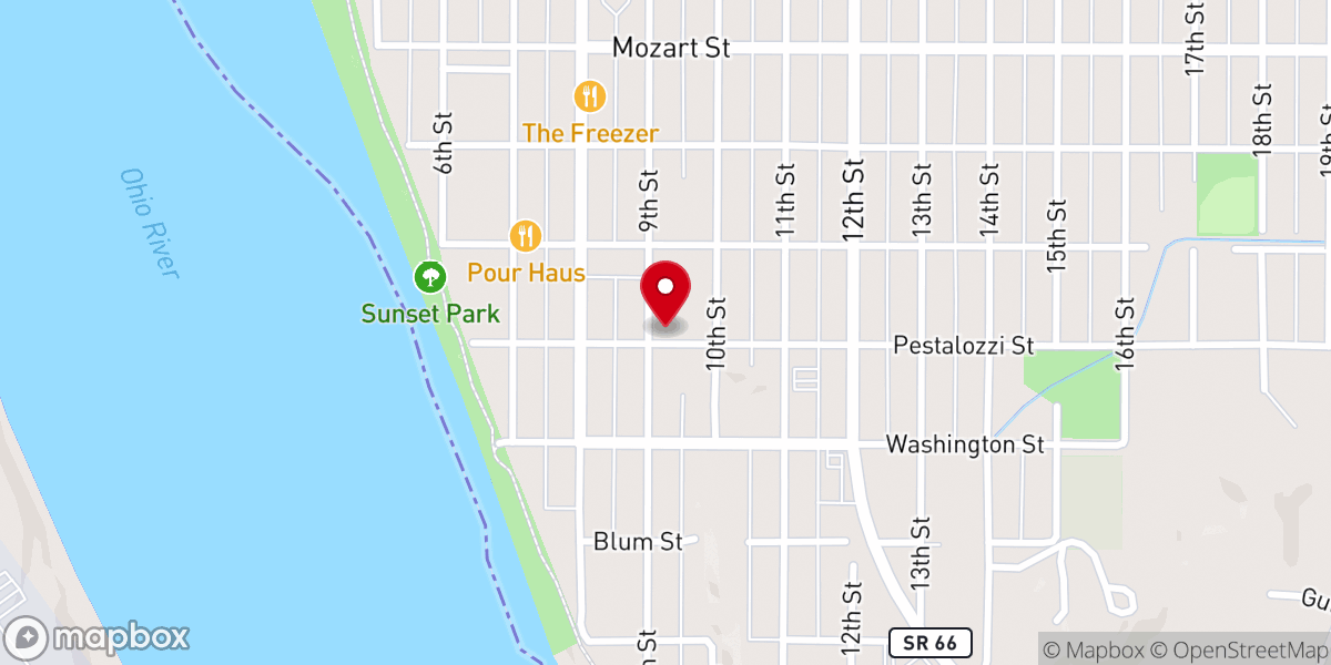 Map showing location of Life Tabernacle United Pentecostal Church
