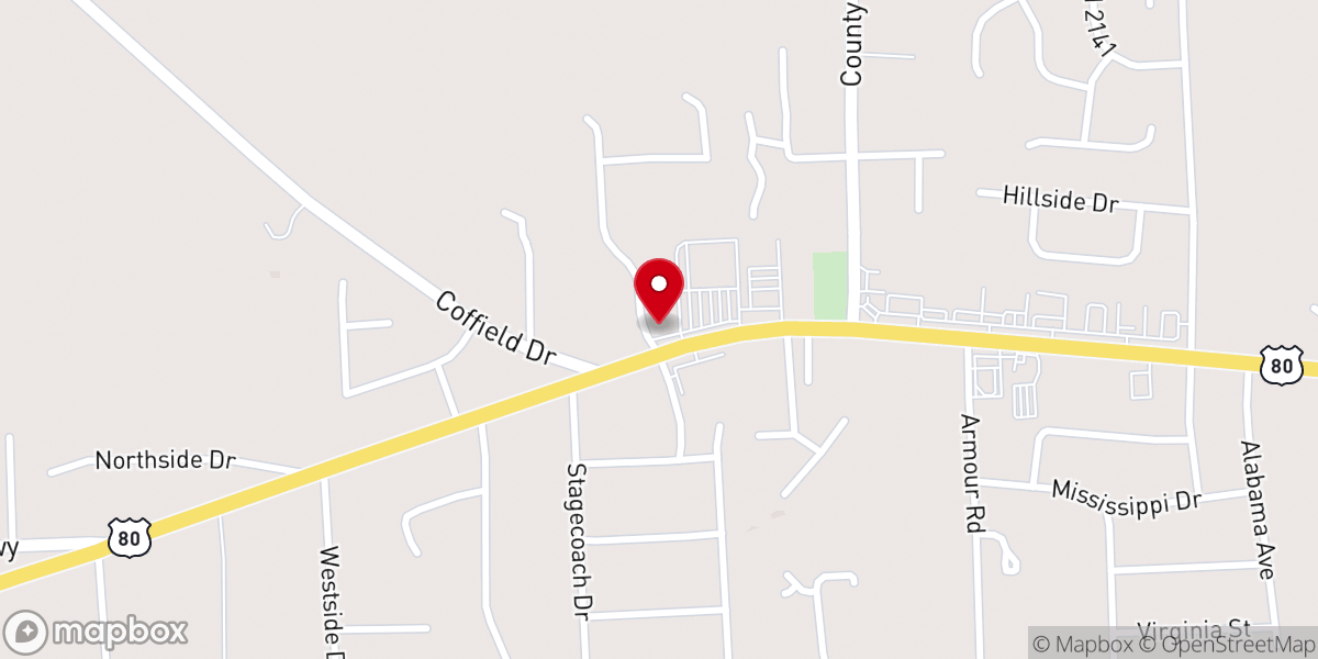 Map showing location of Grace Community Church