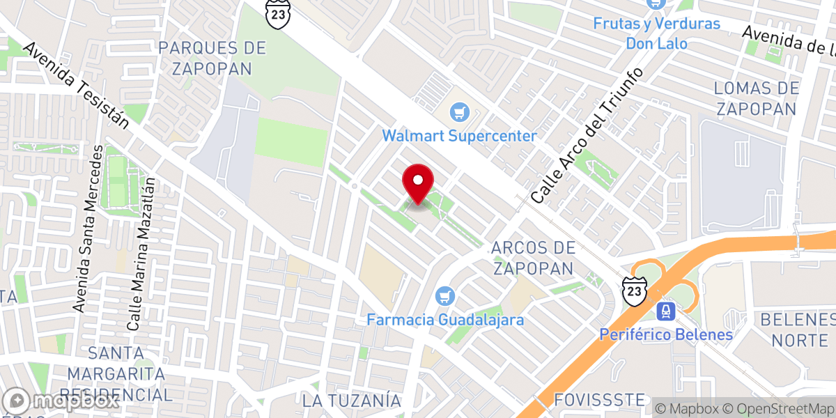 Map showing location of Parroquia Nuestra Señora Caridad del Cobre