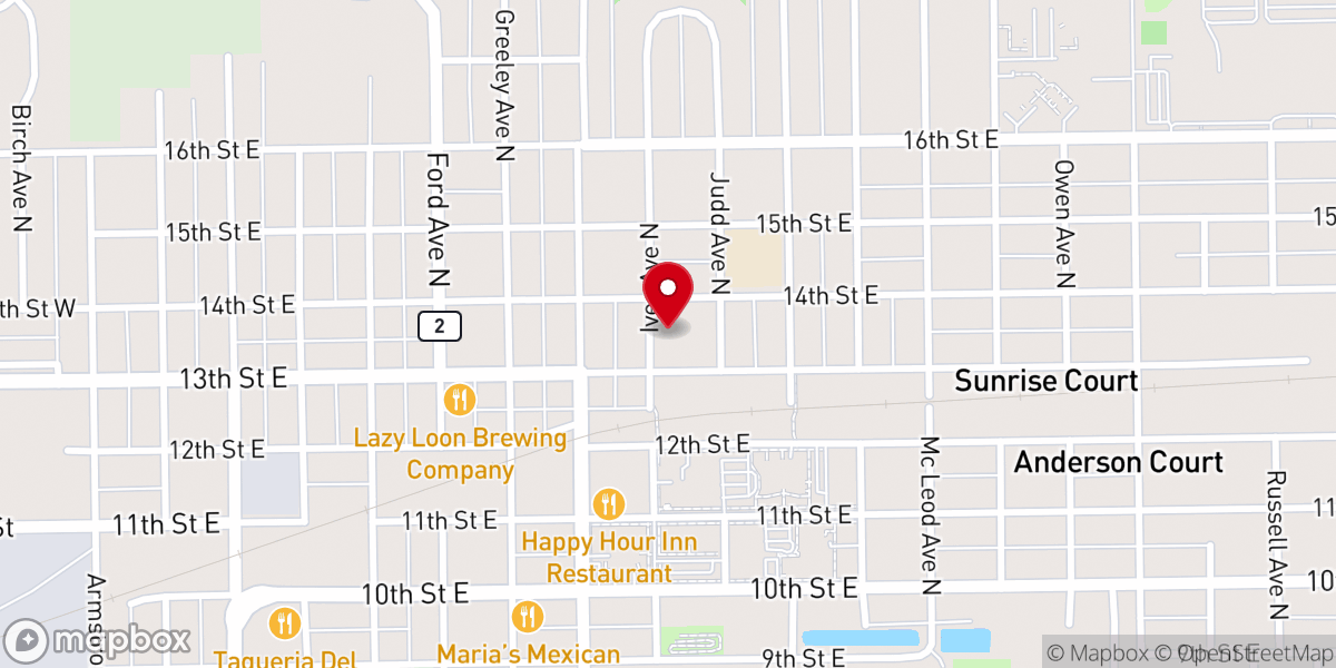 Map showing location of Common Cup Ministry