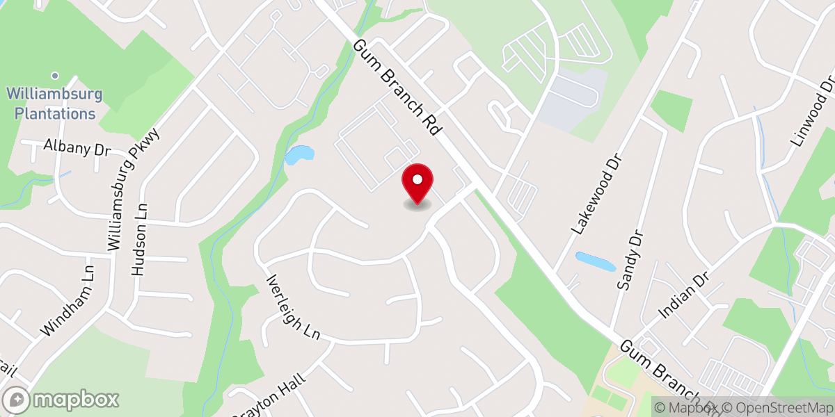 Map showing location of Covenant ARP Church