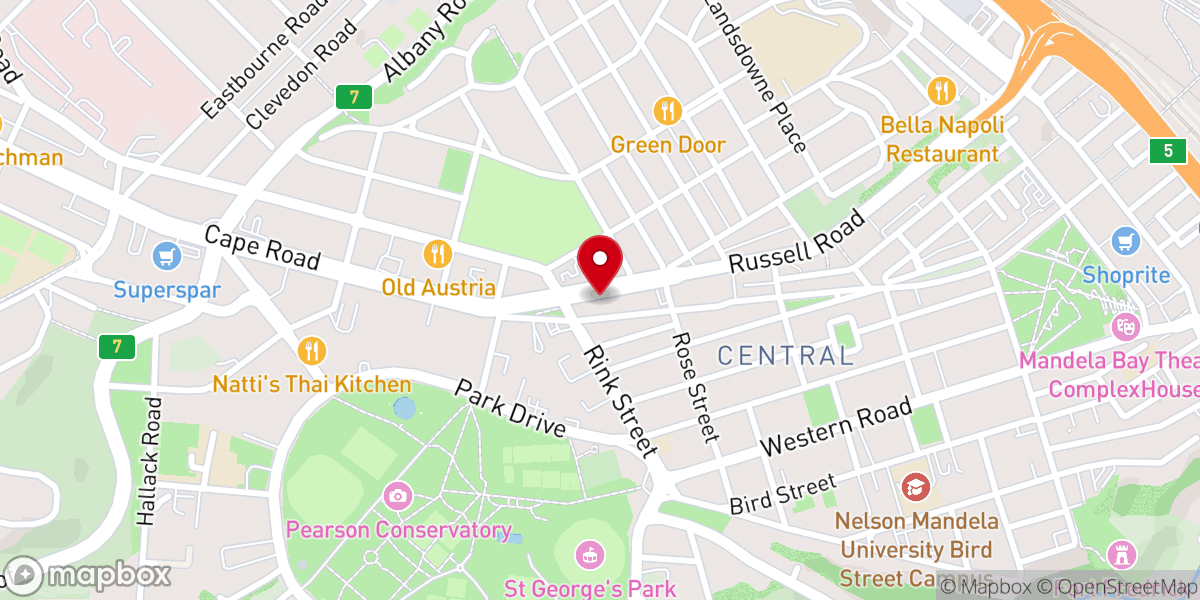Map showing location of GRACE BIBLE CHURCH - Port Elizabeth