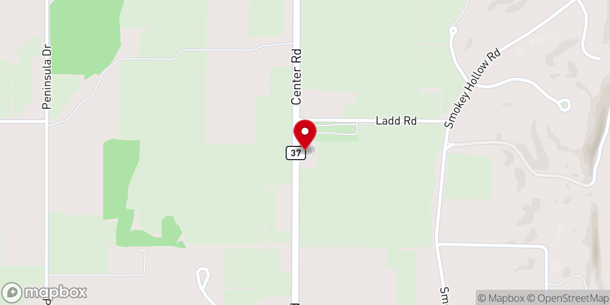 Map showing location of Old Mission Peninsula United Methodist Church