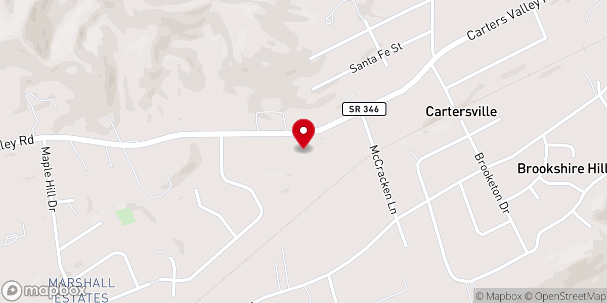 Map showing location of Emmaus Independent Baptist Church