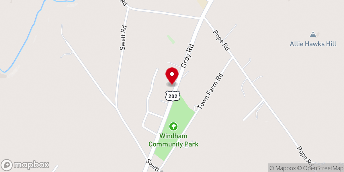 Map showing location of Friends Church