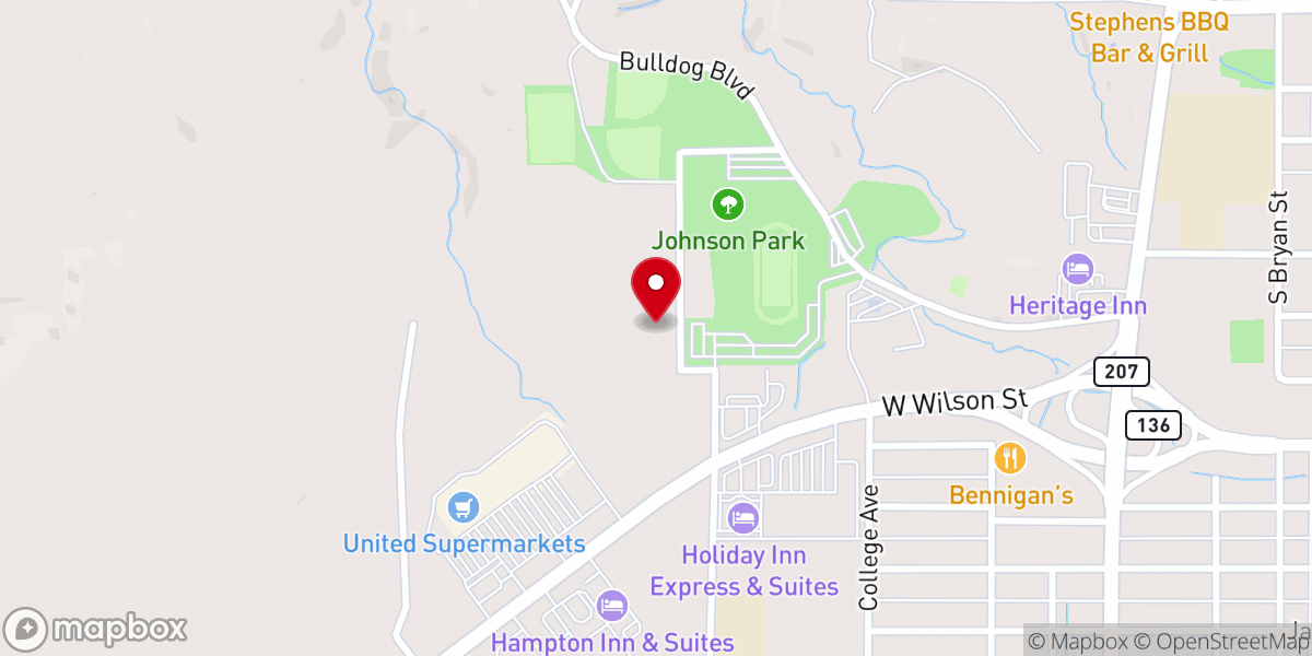 Map showing location of Saint John the Evangelist Catholic Church