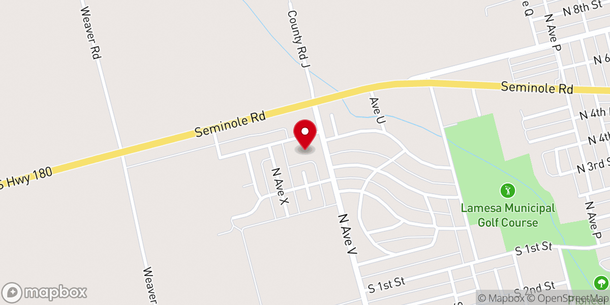 Map showing location of Crestview Baptist Church