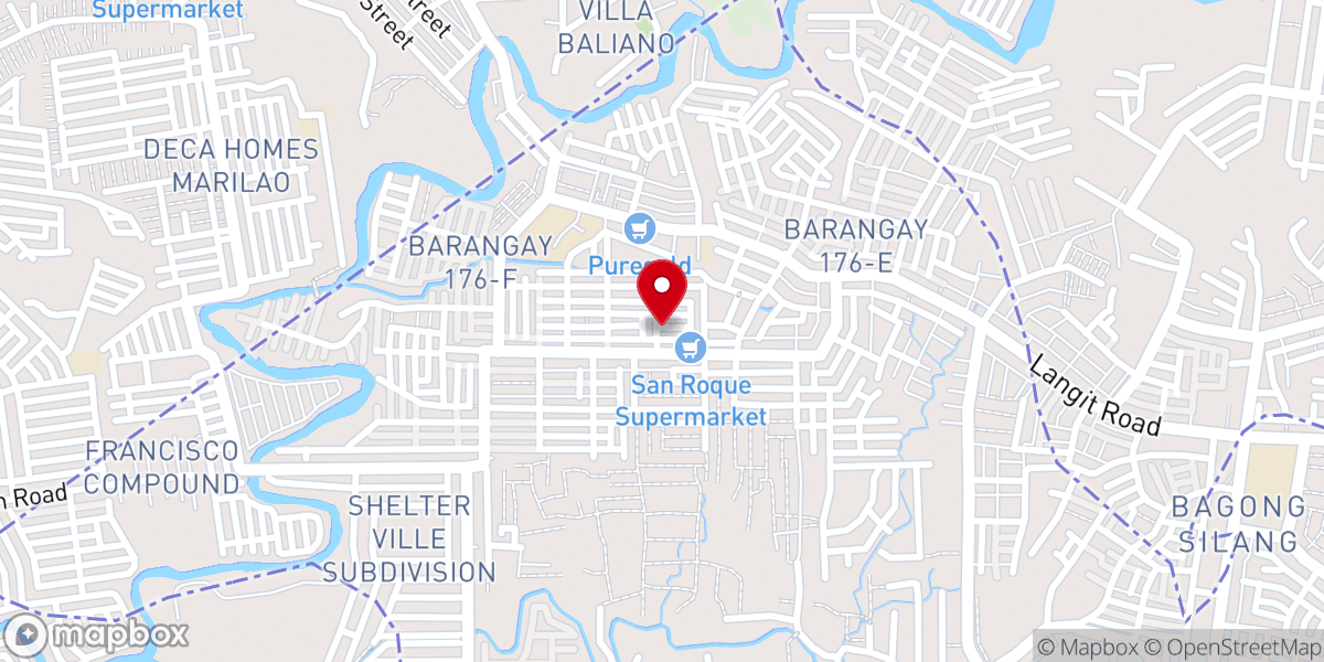 Map showing location of Hosanna Bible Baptist Mission - Bagong Silang, North Caloocan