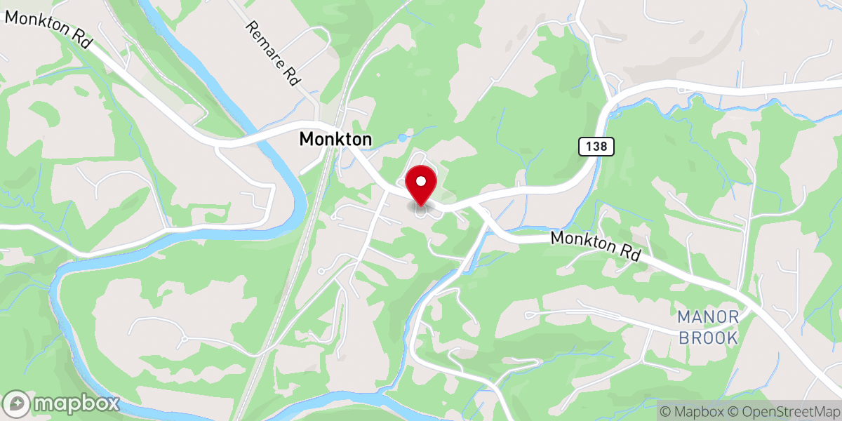 Map showing location of Isaiah Baptist Church
