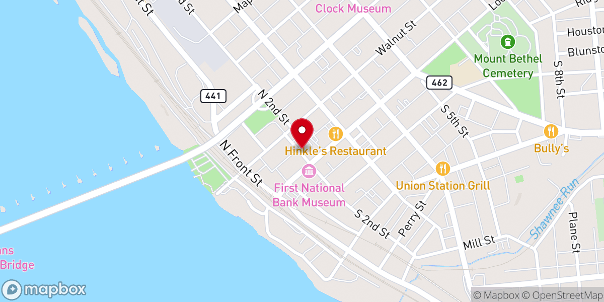 Map showing location of Columbia Historic Preservation Society