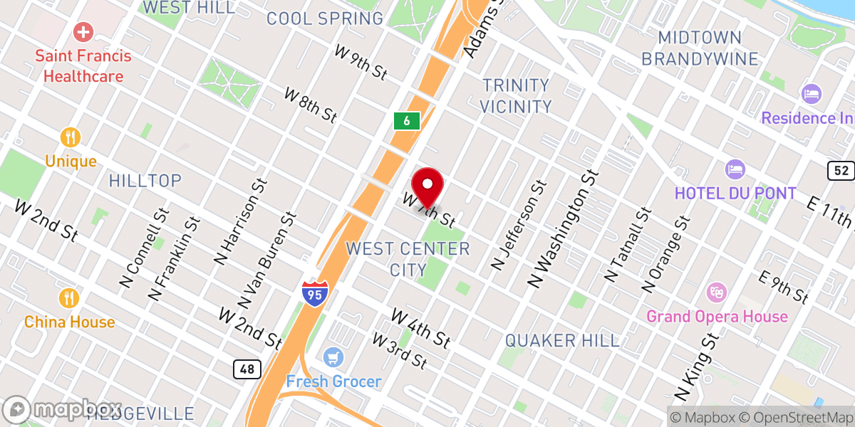 Map showing location of Faithful Missionary Baptist