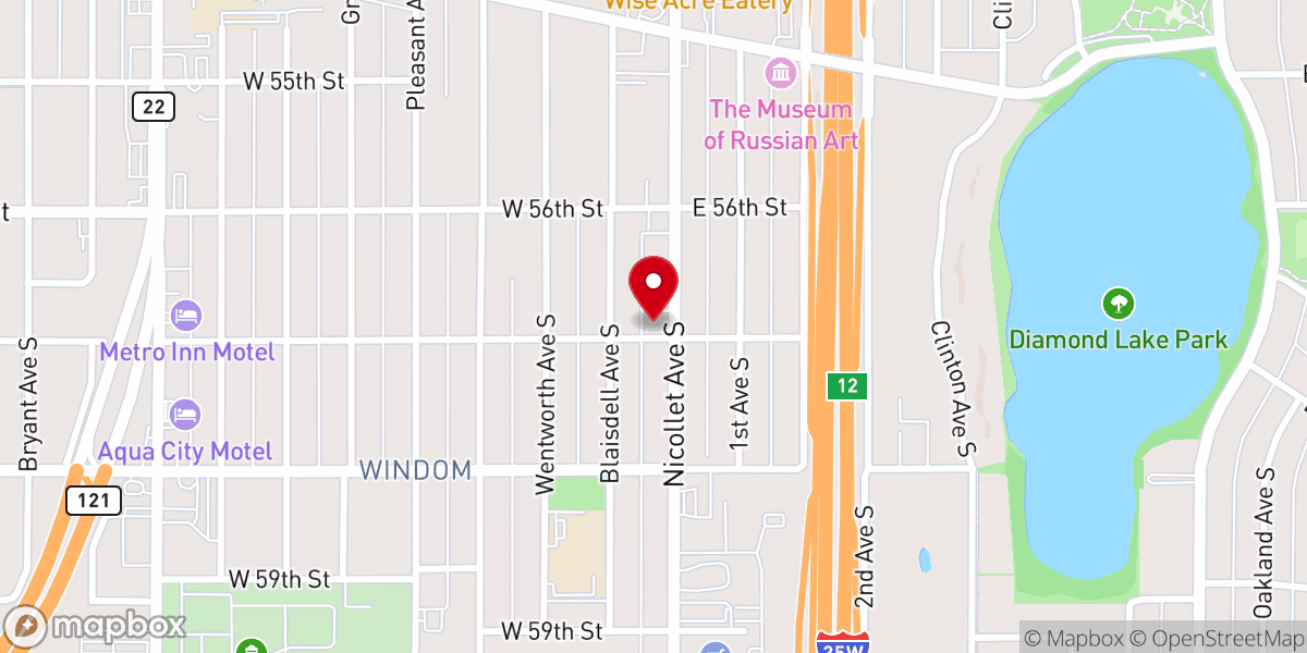 Map showing location of Eagle Christian Worship Center International