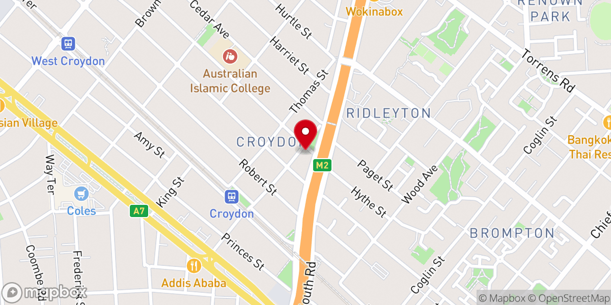 Map showing location of Barneys Church, Croydon