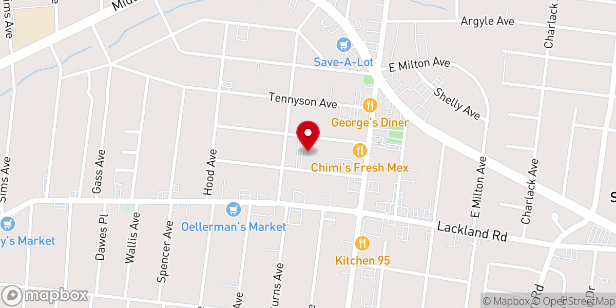 Map showing location of Redeemer of the World Evangelicalchurch