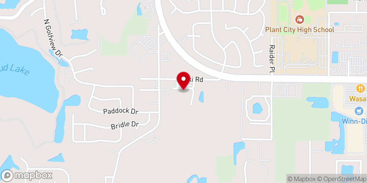 Map showing location of Plant City Family YMCA
