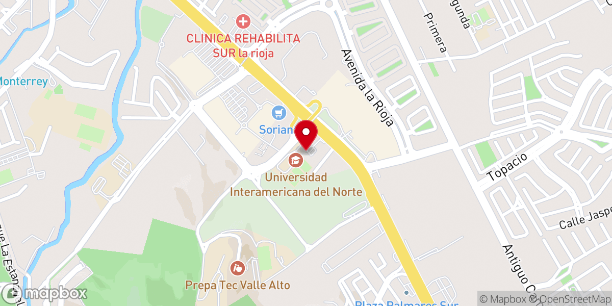 Map showing location of Alfarero - Iglesia Cristiana