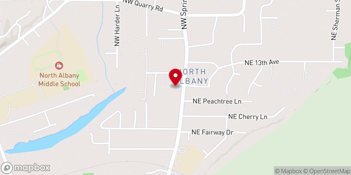 Map showing location of Riverside Baptist Church
