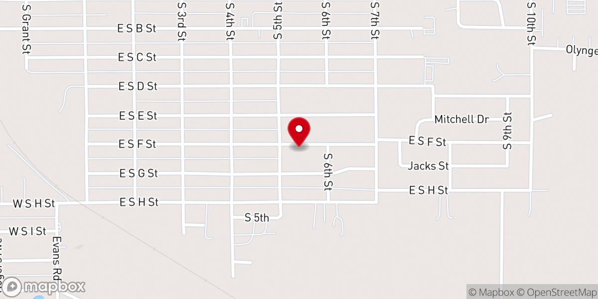 Map showing location of Upward Praise Gospel Band
