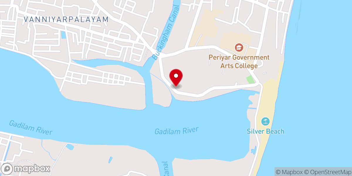 Map showing location of Arokiya Ubadesa Uzhiyangal
