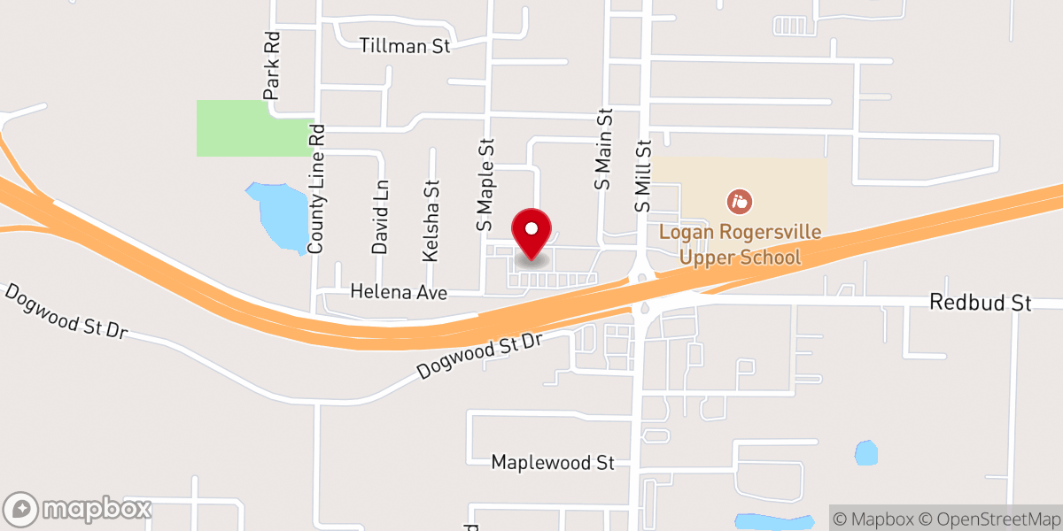 Map showing location of Post Game Pizza