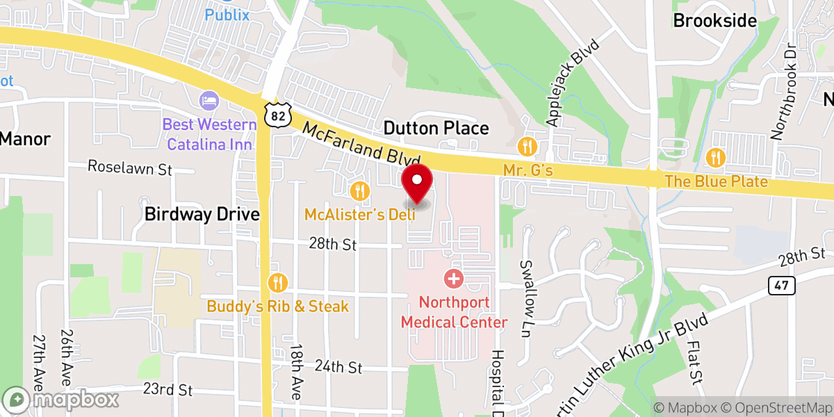 Map showing location of Saint Mark United Methodist Church - Food Distribution Center
